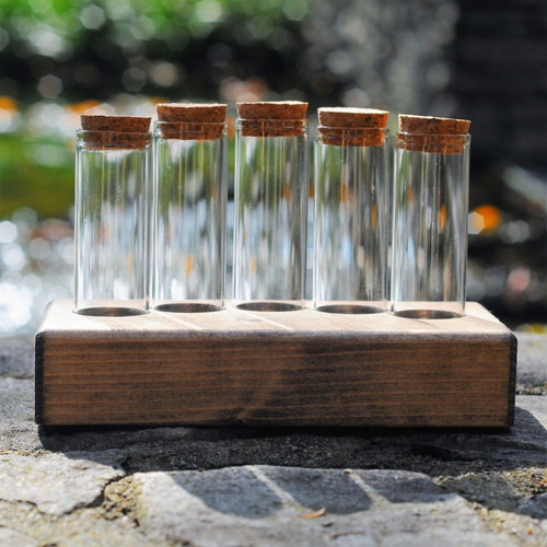 5輪挿しフラワースタンド エボニー 一輪挿し・花瓶・花器 工房 5輪挿しフラワースタンド エボニー 一輪挿し・花瓶・花器 工房
