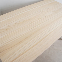 【送料無料】アンティーク調 ミンディ無垢 引き出し2杯 木製 ダイニングテーブル W140cm 未塗装 tab024 4枚目の画像