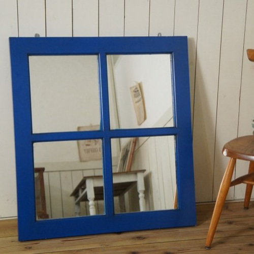 ハンドメイド 切り株 ミラー ウッド 木製 無垢材 ウォールミラー 鏡