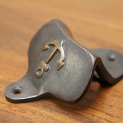 アンティーク調 レトロ 栓抜き オープナー 碇マーク ブラス 真鍮製