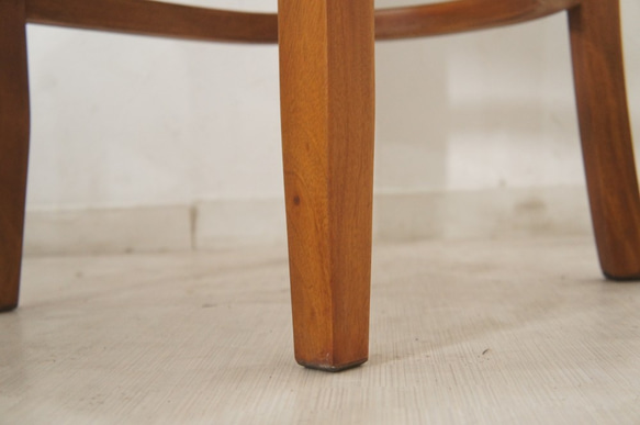 【2脚セット】アンティーク調 マホガニー ラダーバックウッドチェア カントリー家具 ナチュラル 8枚目の画像