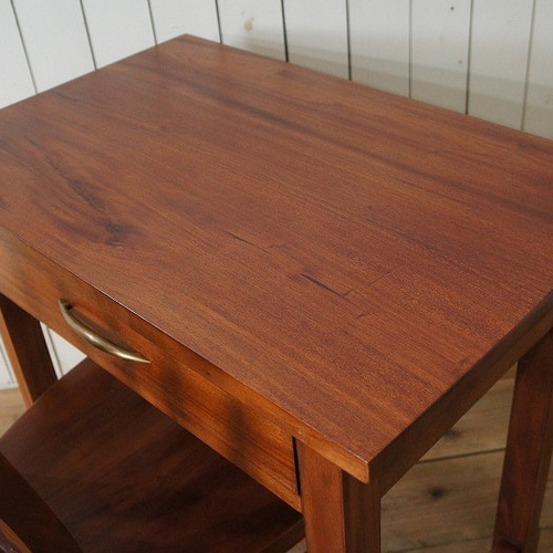 アンティーク調 マホガニー無垢材 机 椅子セット チャーチチェア