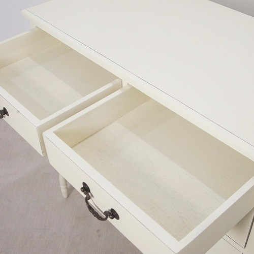 【新品・未使用】　 アンティーク調　シャビー仕上げ　チェスト ４杯 アンティーク調 シャビー グレー 4杯 チェスト 収納タンス 引き出し