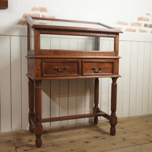 アンティーク調 台付き ガラスケース 時計 宝石 ショーケース 店舗什器