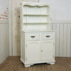 アンティーク調 食器棚 カップボード キャビネット 収納棚 オープン棚