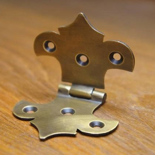 アンティーク調 ブラス 蝶番 丁番 蝶つがい Hヒンジ 真鍮製 横ユリ