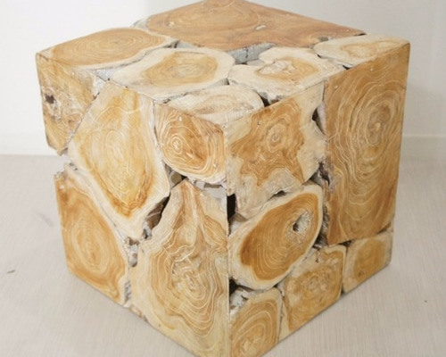 無垢 チークブロックスツールN 40x40cm 1_6f6ffda0f4e8f1cca3d0598133ab