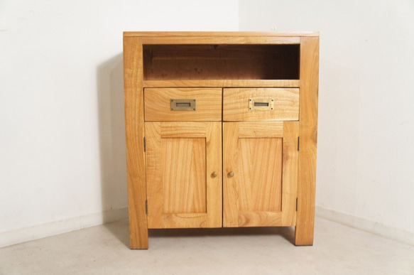 ■交渉可能■　ミンディ材　RETRO　男前　/　ローキャビネット □交渉可能□ ミンディ材 RETRO 男前 / ローキャビネット