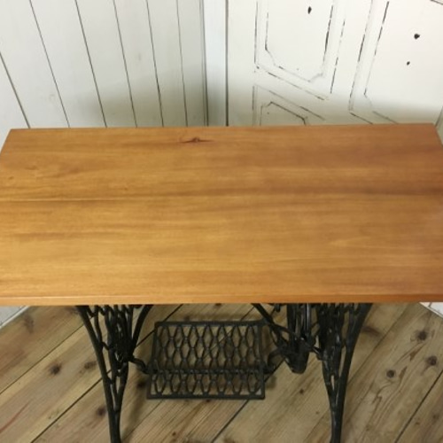 アンティーク調 テーブルトップ 天板 天然木 マホガニー無垢材 88cm