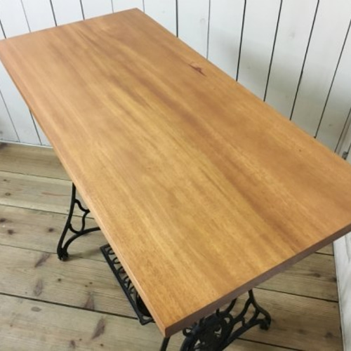 アンティーク調 テーブルトップ 天板 天然木 マホガニー無垢材 88cm