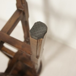 レトロ 古木 チーク無垢材 カウンター チェア ハイタイプ スツール 木製椅子 cha0131 5枚目の画像