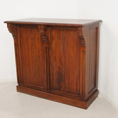 アンティーク調 マホガニー レジカウンター テーブル サイドボード