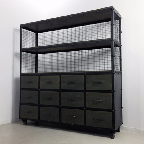 インダストリアル系 アイアン ドロワーシェルフ インダストリアル系 アイアン ドロワーシェルフ