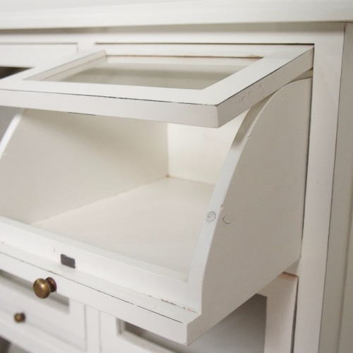 アンティーク調 シューズラック ショーケース カウンター 引出し12杯