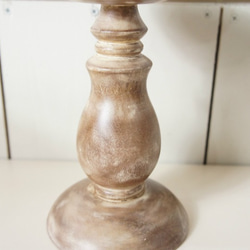 アンティーク調 木製 キャンドルスタンド 蝋燭立 燭台 S eko102 5枚目の画像