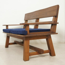 ハンドメイド　麦穂のカントリーベンチ 麦穂のカントリーベンチ120 背もたれつき ソファ・ベンチ putto