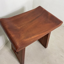 ウリン材 無垢 木製ベンチスツール 腰掛け 椅子 Type2　cha188 4枚目の画像