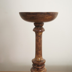 アンティーク調 木製 キャンドルスタンド 蝋燭立 燭台 L type2 3枚目の画像