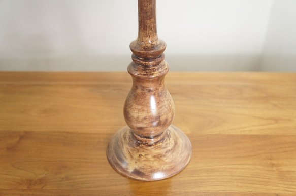 アンティーク調 木製 キャンドルスタンド 蝋燭立 燭台 L type2 4枚目の画像