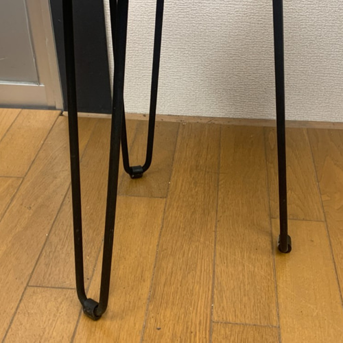 【今日のみ特価】　切り株　木目天板　鉄脚テーブル　サイドテーブル　スツール 送料無料】チーク 切り株 木目天板 鉄脚テーブル サイドテーブル