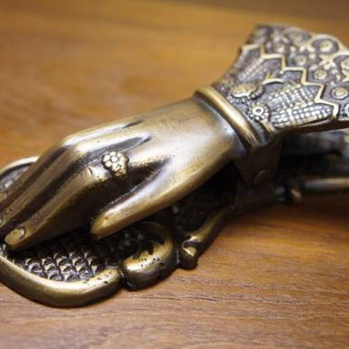 アンティーク調 真鍮製 女性の手 ハンド ペーパークリップ ブラス