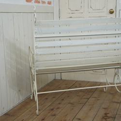 アイアン 鉄脚 ２人掛け ベンチ 長椅子 ガーデニング チェア 4枚目の画像