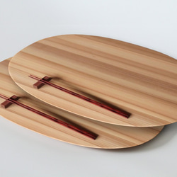 伝統工芸・輪島塗 「万寿盆」 黒 上塗無地 【1】 お盆・トレイ