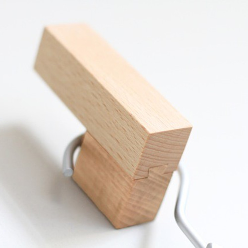 CUBRIC シンプルな木製壁掛けフック DIYパーツ Masahiro Minami 通販