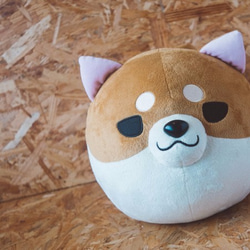 【特價中】小米柴犬抱枕玩偶 第3張的照片