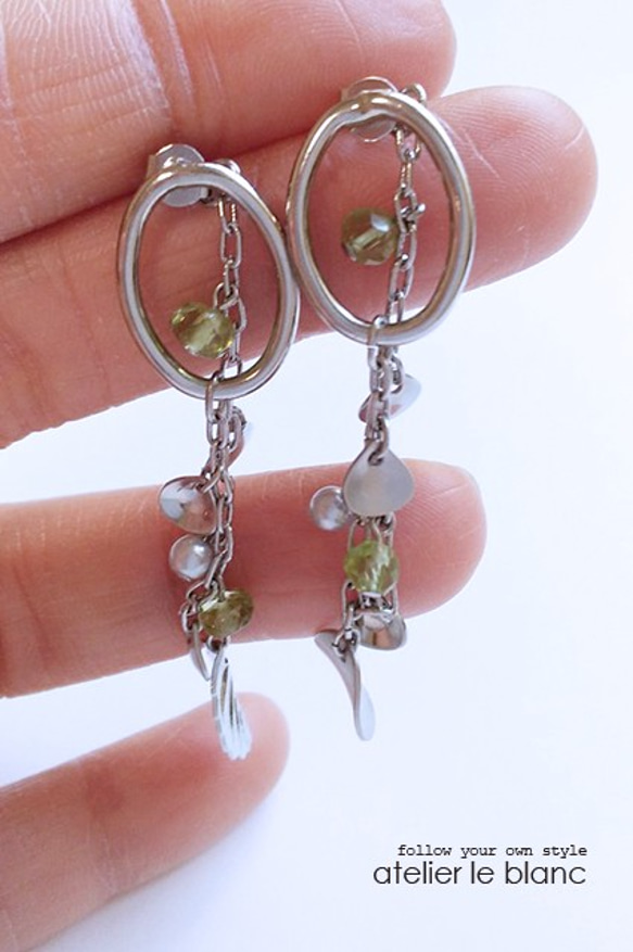 full moon message #1-1 ～ ペリドットのピアス～ 3枚目の画像