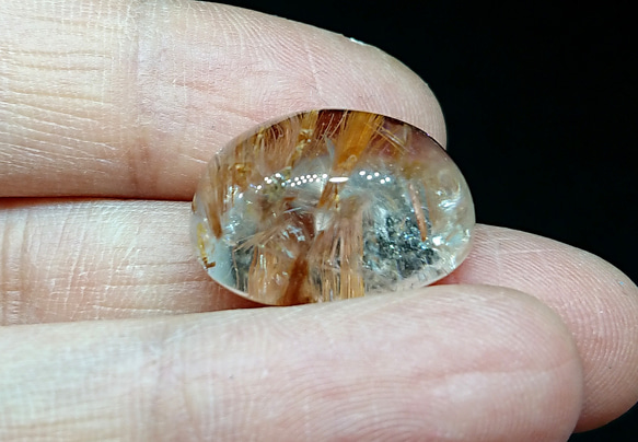 美しいゴールデンサン　ルチルクォーツ　ルース　22.4CTS 5枚目の画像