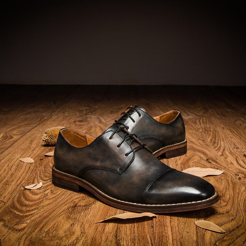 子牛革ハラコレザー手作り紳士靴ハンドメイド本革靴シューズ