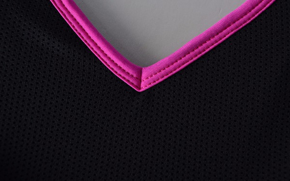 ネットクールハート美しさのバックベスト -  XL [MACACA]  -  AUG1442（ピンク/ブラック）（ヨガ/リズム/ 5枚目の画像