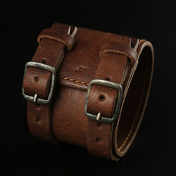 HEYOU Handmade - Leather Cuff 皮革手環 第1張的照片