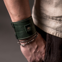 HEYOU Handmade - Leather Cuff 皮革手環 第4張的照片
