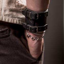 HEYOU Handmade - Leather Cuff 皮革手環 第5張的照片