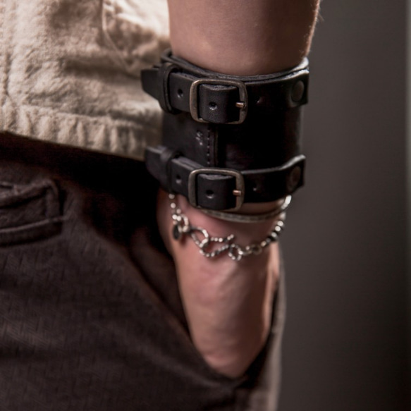 HEYOU Handmade - Leather Cuff 皮革手環 第5張的照片