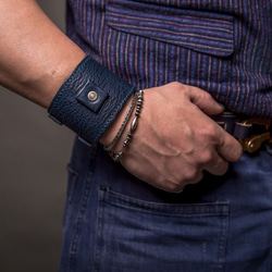 HEYOU Handmade - Leather Cuff 皮革手環 第3張的照片