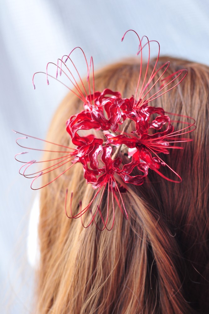 ☆かんざし「彼岸花」 髪飾り かんざし miyabiko 通販 4005502｜Creema