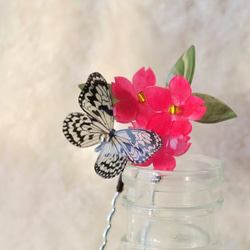 かんざし「蝶とさくら」 髪飾り　 5枚目の画像
