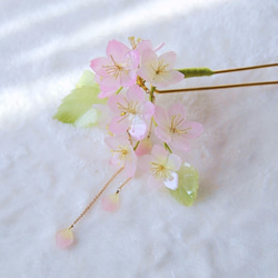かんざし 桃の花（ピンク）2way 髪飾り かんざし miyabiko 通販