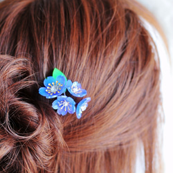 かんざし「バーベナ 桔梗色」 髪飾り　 ヘアピン 7枚目の画像
