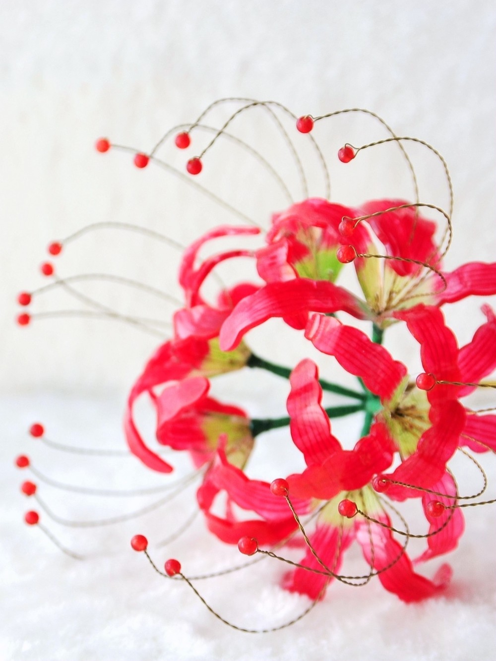 ☆かんざし「彼岸花」 髪飾り