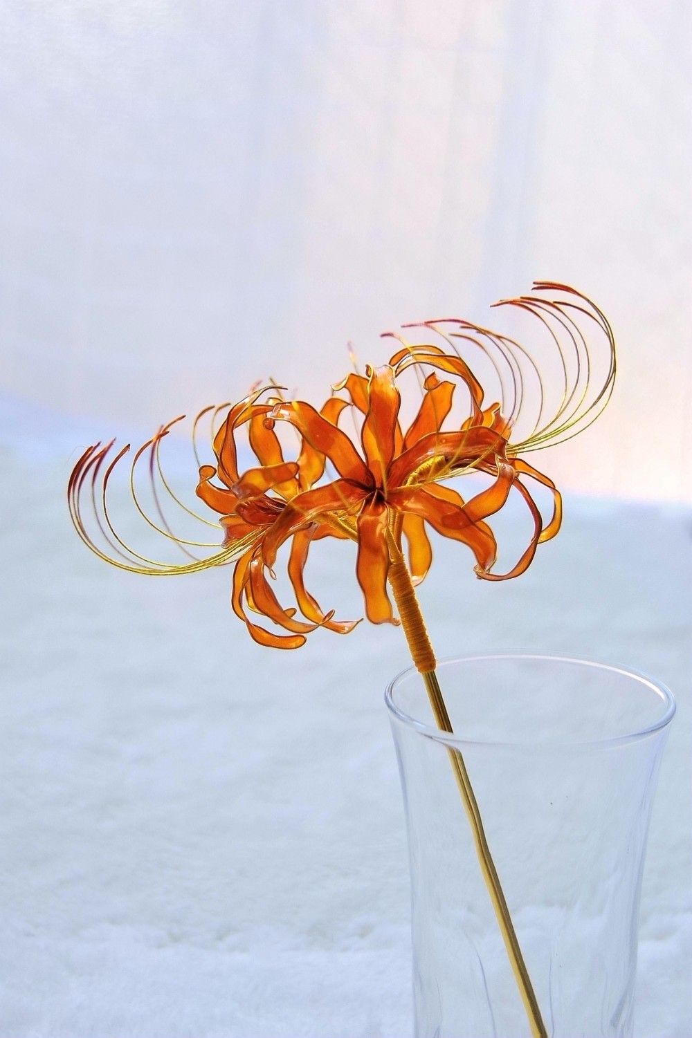 ☆かんざし「彼岸花・黄色」 髪飾り