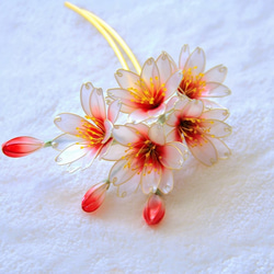 かんざし 桃の花（ピンク）2way 髪飾り かんざし miyabiko 通販