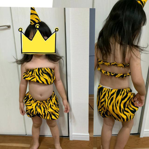 節分　鬼のパンツ☆ ギャザースカート☆タイトスカート　コスプレ衣装　 6枚目の画像