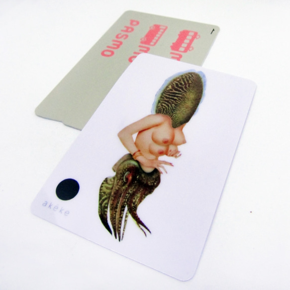 HYBIRD LADYマネーカードステッカー、ステッカーオクトパスカード◆結晶材料のバージョン 2枚目の画像