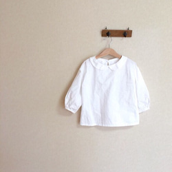 圓形領子襯衫棉兒童 第1張的照片