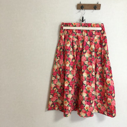 国産リバティ キュロット スカート パンツ ガウチョ 1枚目の画像