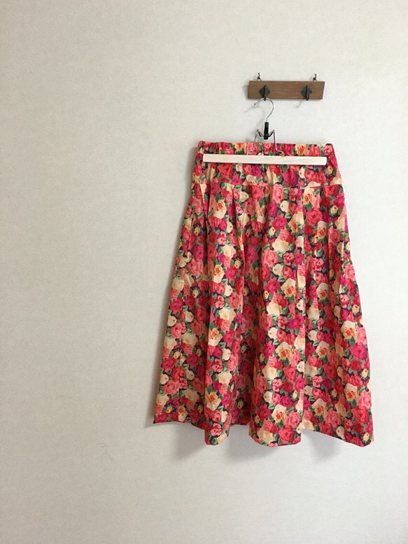 国産リバティ キュロット スカート パンツ ガウチョ 1枚目の画像